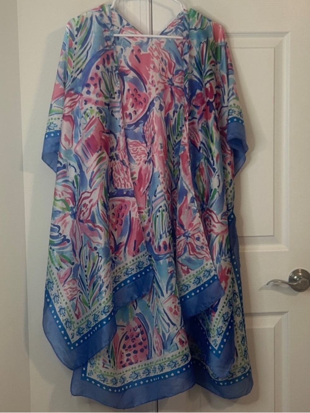 Colorful Floral Urbanista Kimono Open Front Cover up